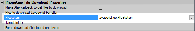 Phone Gap File Download Filesystem